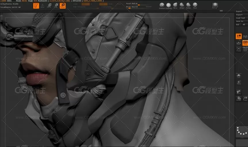 ZBrush机械人角色雕刻教程（Andrzej Marszalek大神）-4