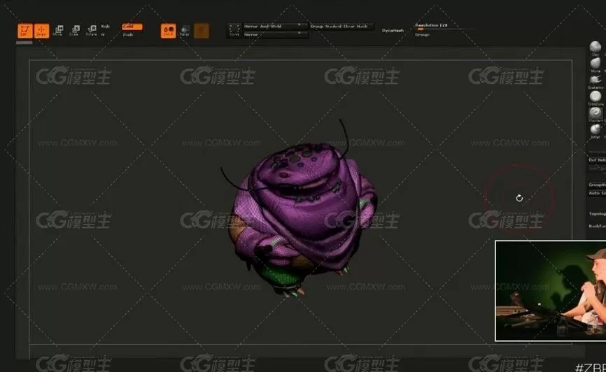 拳头公司的3d大神的zbrush技术交流视频-10