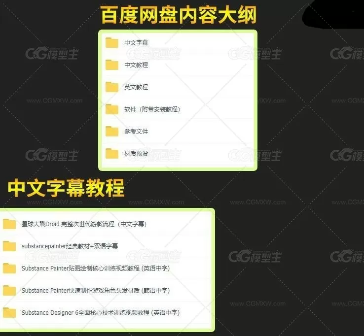 Substance超级教程 300G+ 中文全套教程视频SP次世代贴图绘制材质-5