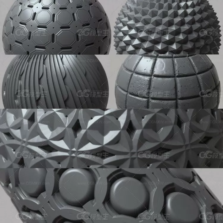 Zbrush法线置换贴图教程+100组贴图合集-3