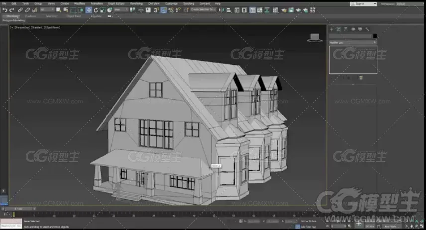 3ds max Substance ue4 高级深林小屋场景建模教程-3