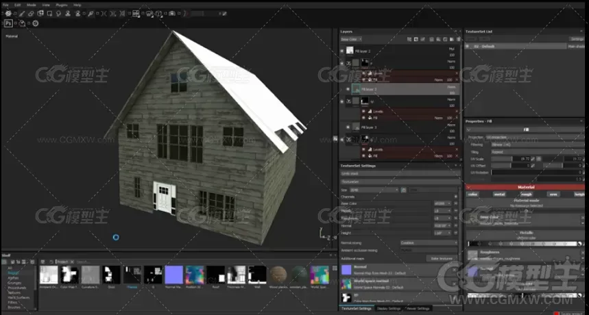 3ds max Substance ue4 高级深林小屋场景建模教程-5
