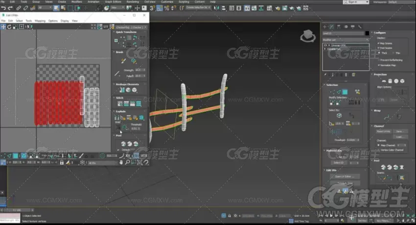 3ds max Substance ue4 高级深林小屋场景建模教程-12