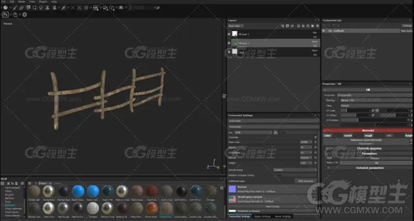 3ds max Substance ue4 高级深林小屋场景建模教程-13