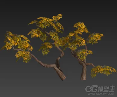 树干3D模型 树枝模型 低模