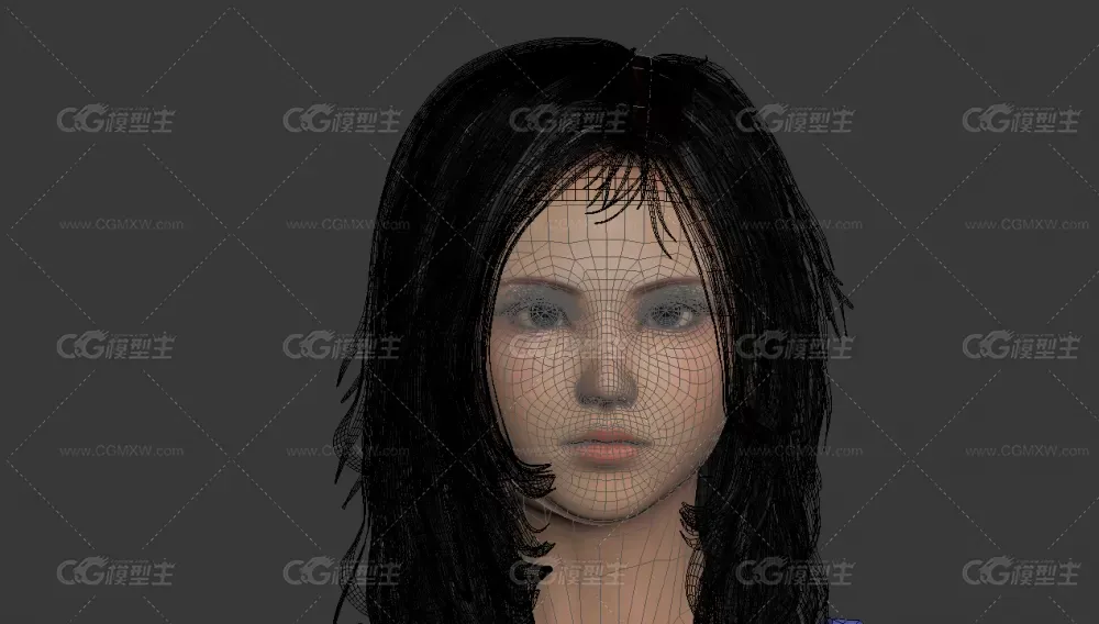 写实豹纹短裙女人 长发美女 女人 短裙 豹纹女 豹纹裙 美女 中年美妇 路人 东方女人...-5