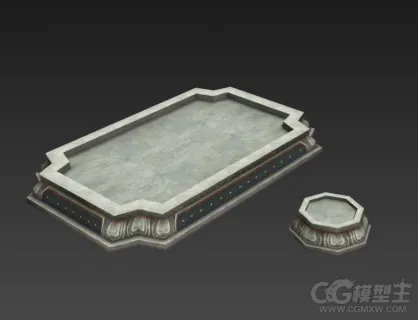水池花坛3D模型