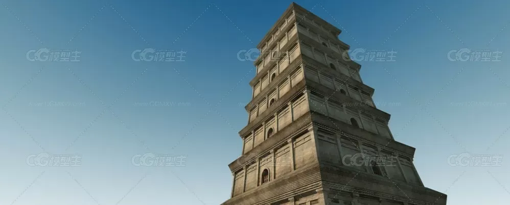 古建-大雁塔（西安大慈恩寺内佛塔）西安大雁塔-1