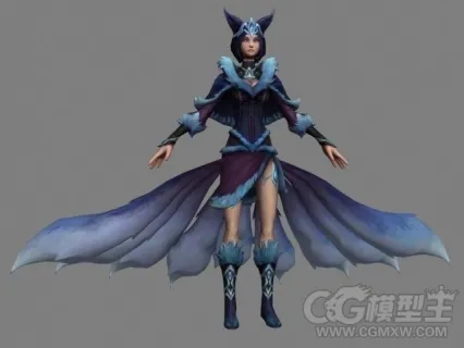 九尾狐3D模型 游戏资源