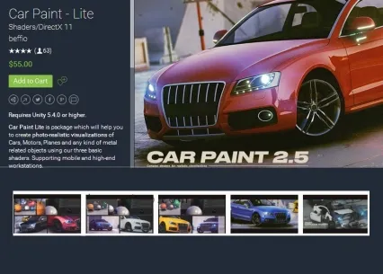 Uinty3D汽 车车漆材质