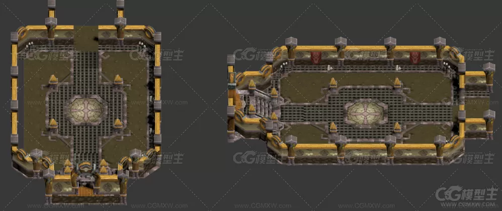 地牢风格3D 场景模型-3