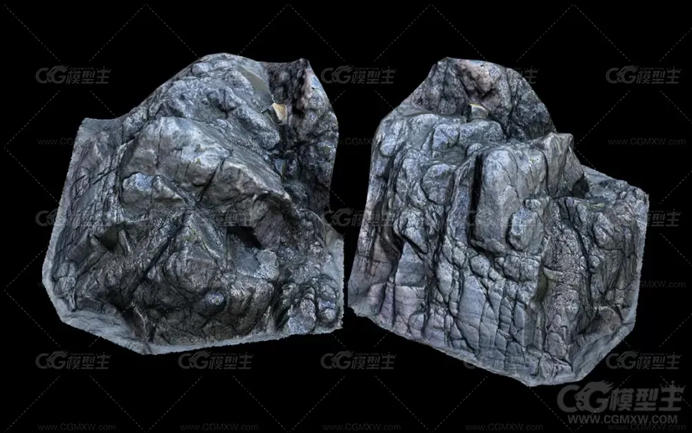高精度石头3D模型 max格式 喜欢的下载吧-2