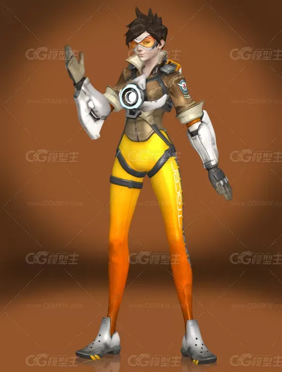 3D游戏女角色模型-3