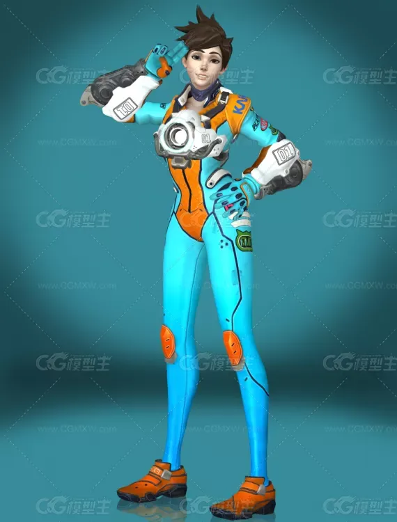 3D游戏女角色模型-4