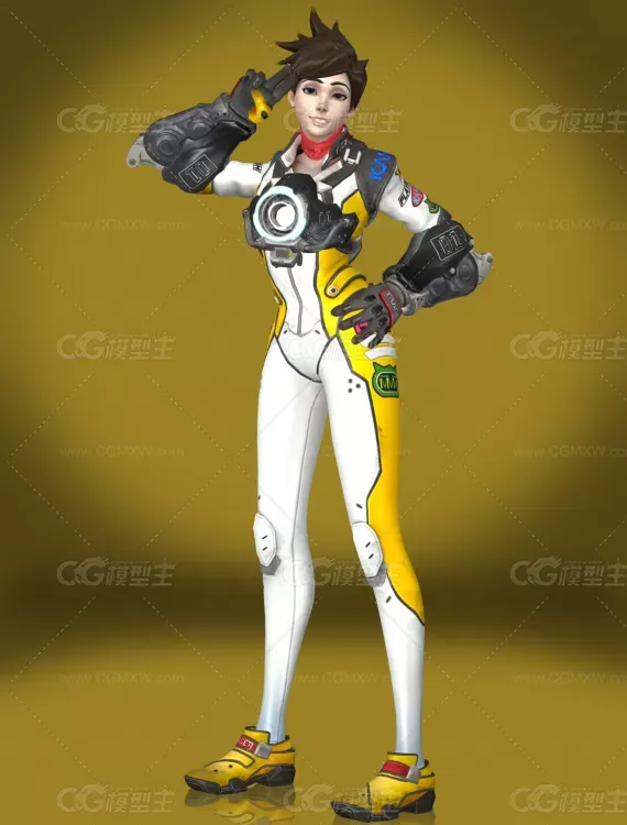 3D游戏女角色模型-5