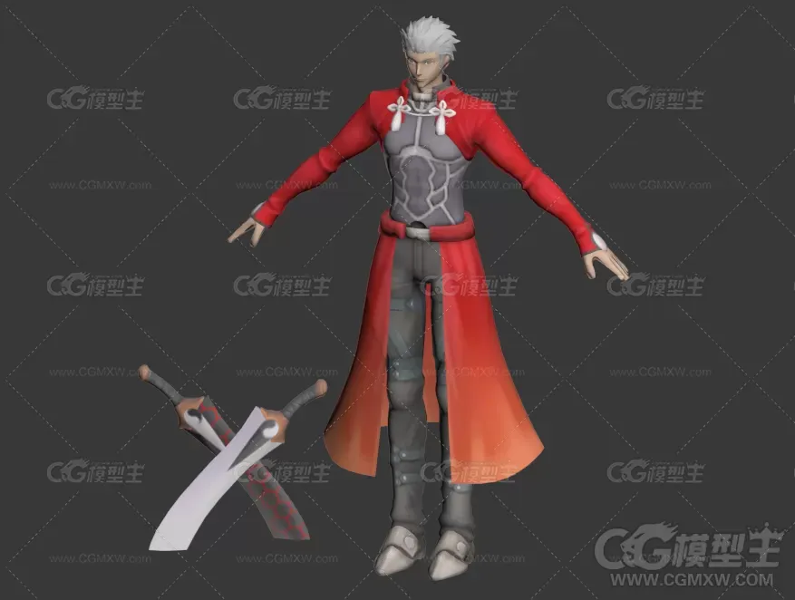 卫宫3D游戏人物模型-1