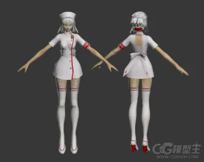 医院护士人物3D模型 医护人员模型