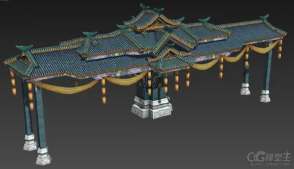 3D网游场景建筑模型