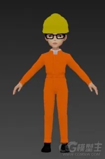 技术员3D角色模型