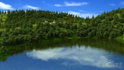 山水自然场景模型