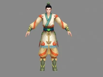 古代游戏人物模型