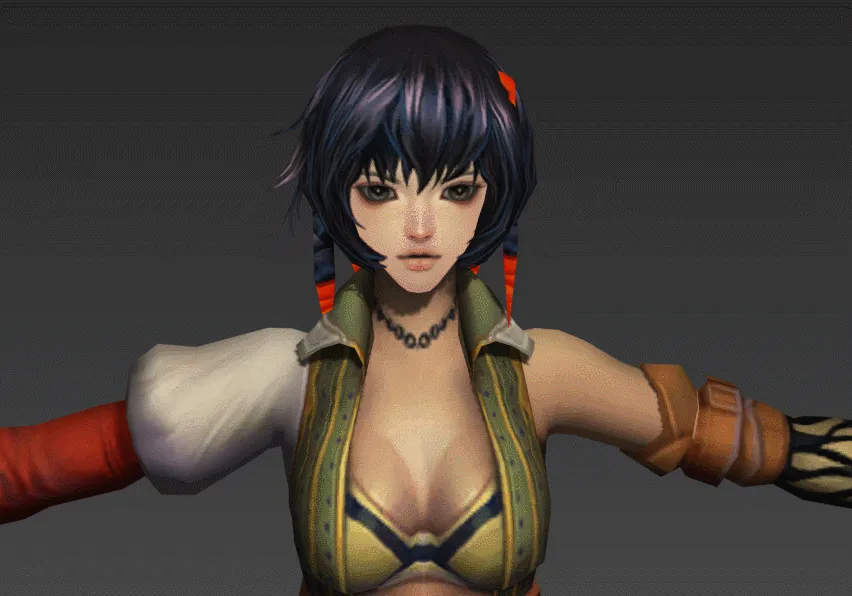 游戏美女3D模型