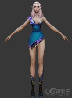 美女角色模型