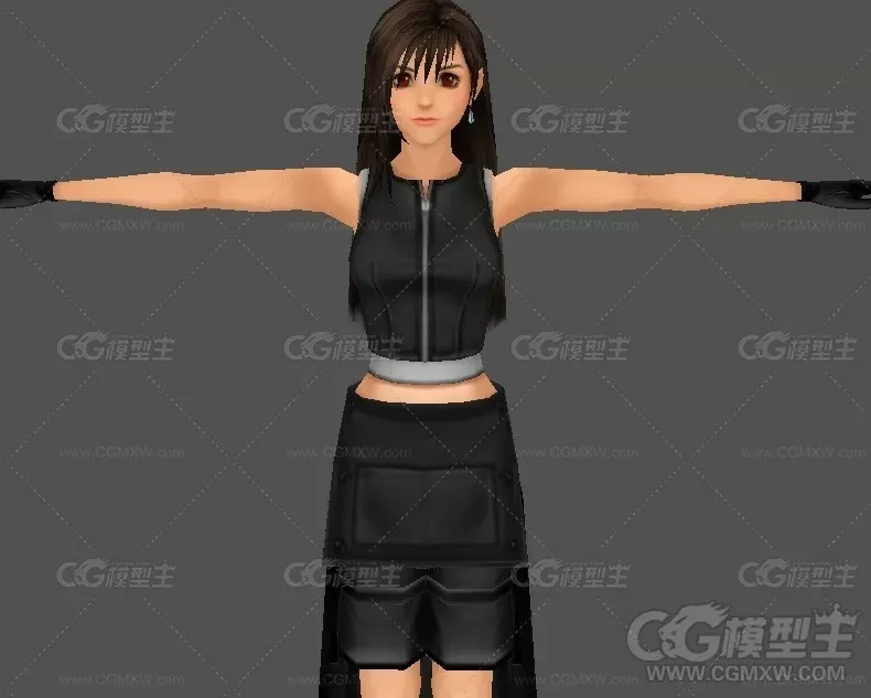 卡通游戏美女模型-1