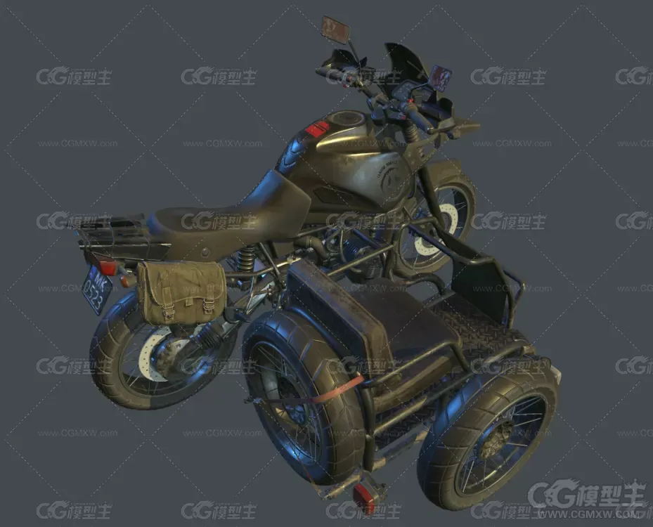 摩托车3D模型-3