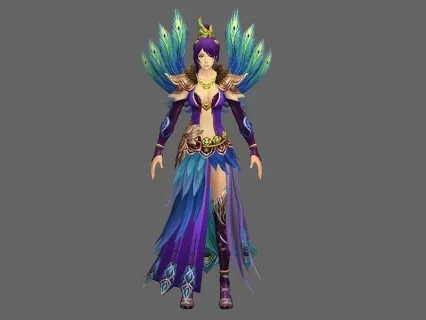 孔雀女角色模型