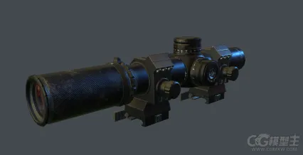 瞄准器 消音器 游戏武器装备模型