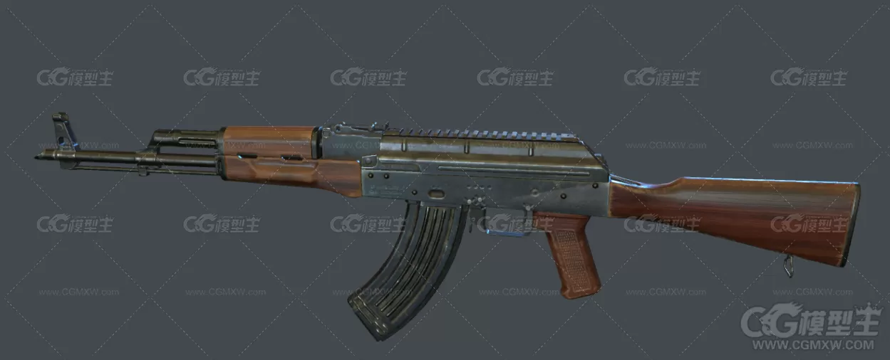 AK47冲锋枪模型-1