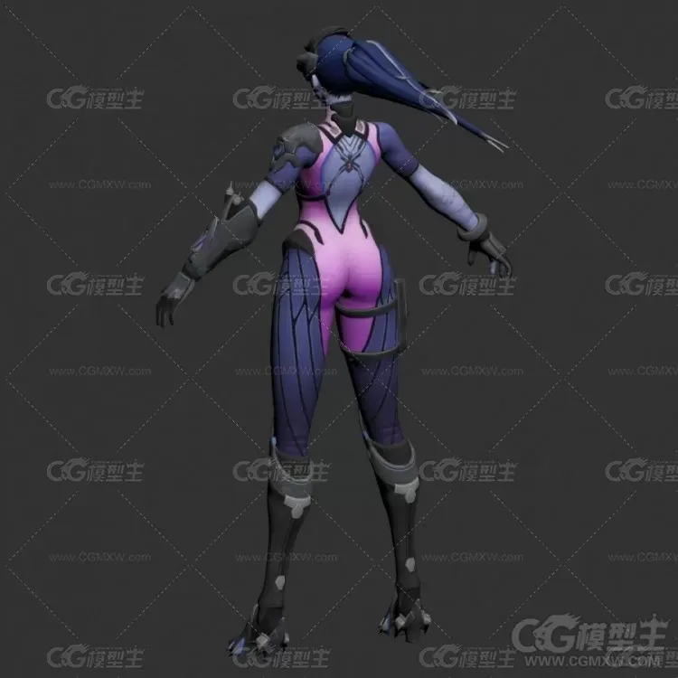 3D游戏女角色模型-2