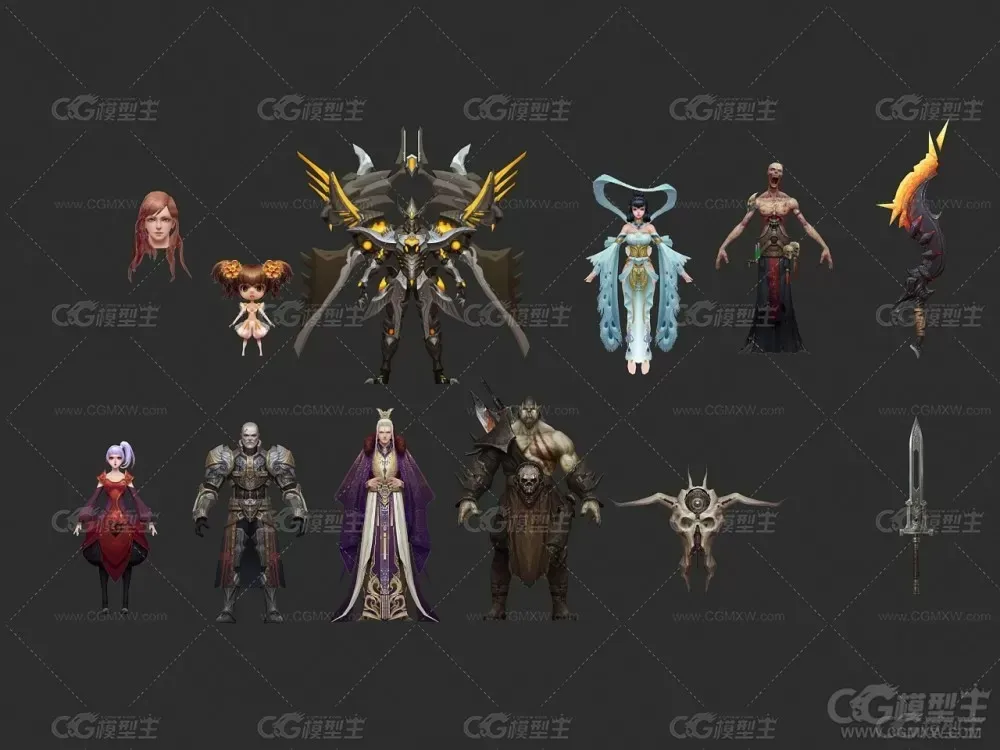 蒲贵全套精品手绘模型-7