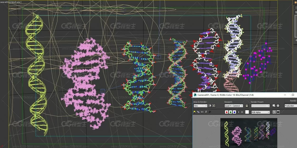 病毒 DNA,遗传基因DNA，螺旋结构 DNA排序 DNA结构模型 DNA链条 生物模型 遗传物质结-2