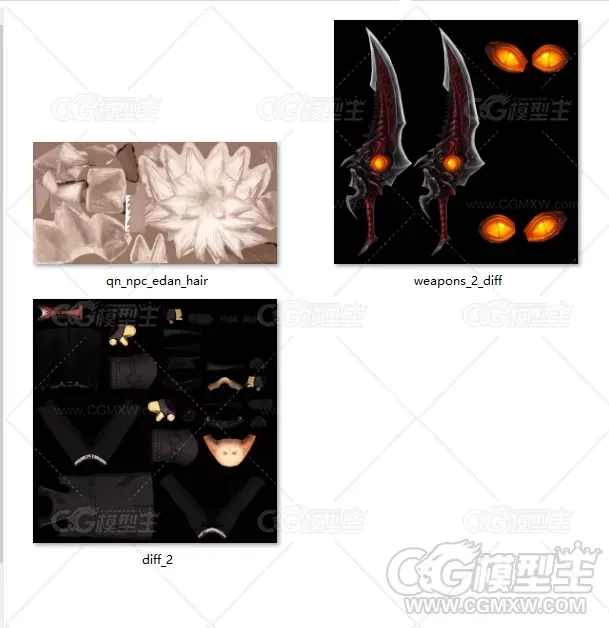 持刀男孩3D动画模型-8