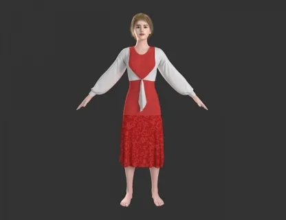 【高品质】美女 休闲长裙 连衣裙 女青年 白领 休闲装 女职员 小姐姐 现代角色 短发...