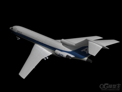 国际航空飞机3D模型