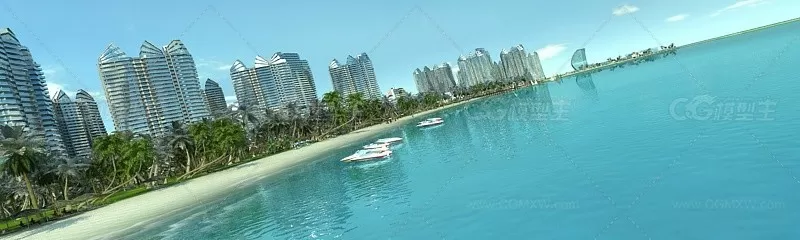 海边大海沙滩三亚海南福建叶子船海浪-2