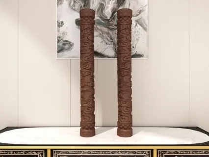 雕像柱子模型