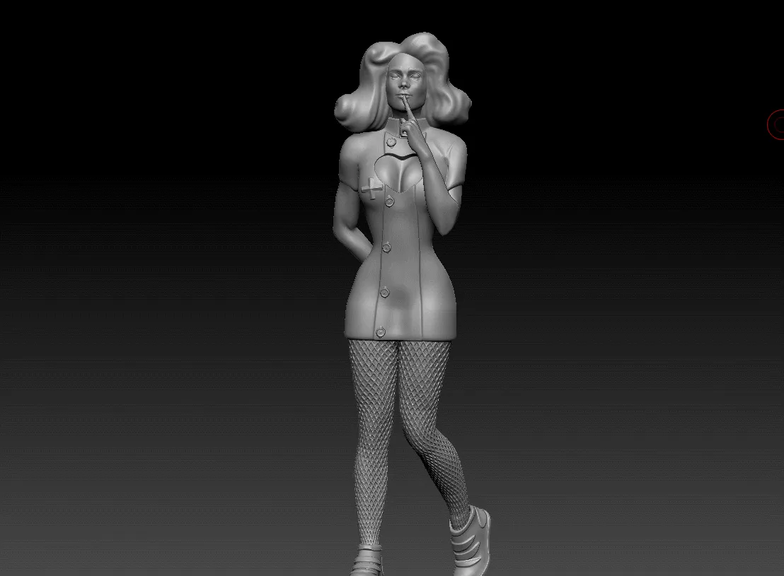 女护士 人物3d模型-2