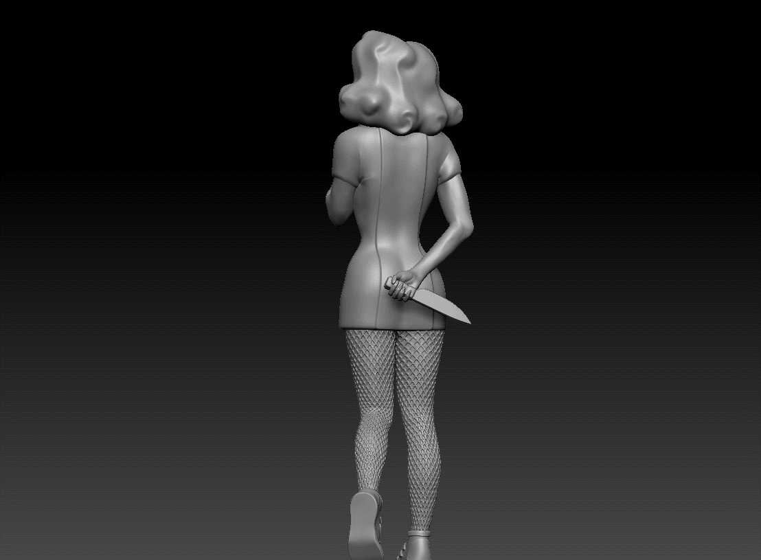 女护士 人物3d模型-5