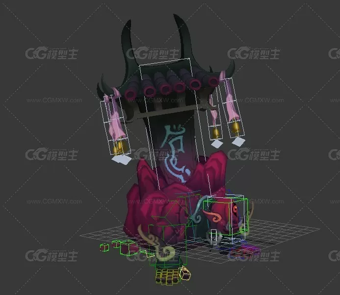 中国风石头怪 山神 卡通3dmax动画-12