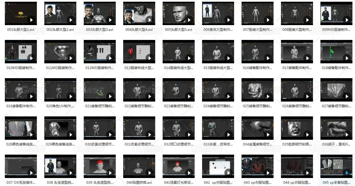 cg影视男角色制作全流程 3dmax+zb+sp+vray-18
