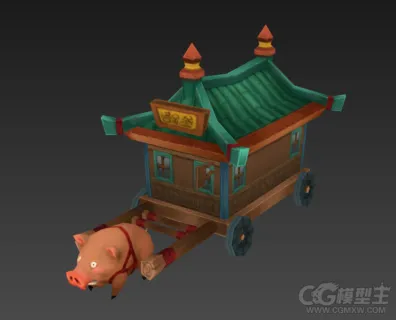 小猪拉车