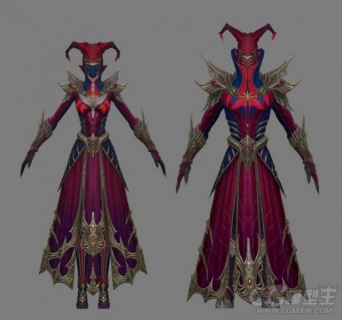 3D游戏神魔人物角色模型