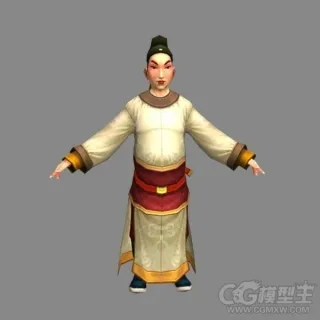 Q版卡通游戏人物模型