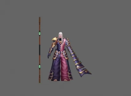 拿长棍的人物