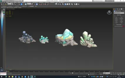 精品带法线水晶系列 带psd max