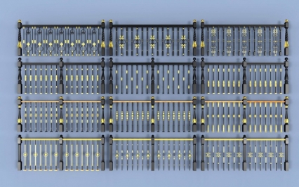 好看的栏杆扶手模型
